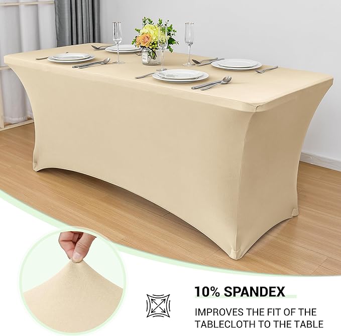 Obstal 6 Pack Stretch Spandex Table Covers - Image 4