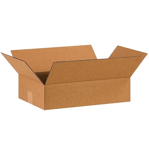 TAPE LOGIC 16 x 10 x 4 Corrugated Cardboard Boxes, Flat 16"L x 10"W x 4"H by TapeLogic