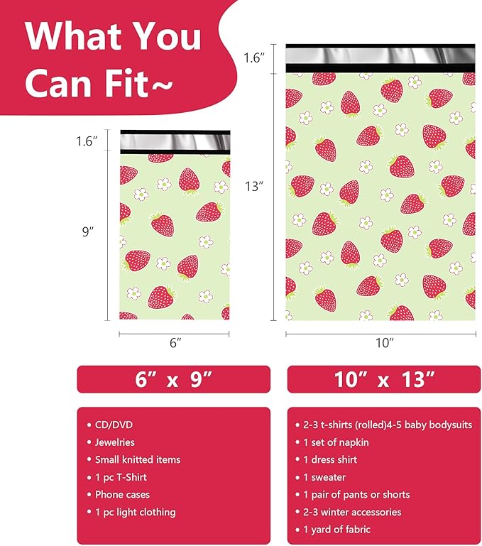Poly Mailers 6x9 Inch 100 Pcs - Image 2