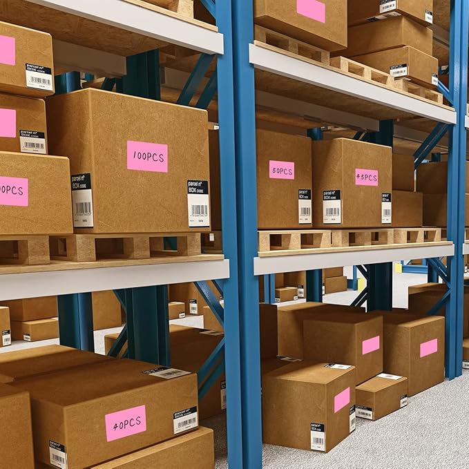 PARLAIM 5" x 3" Rectangle Color Coding Labels, 500 per Inventory Labels Color - Image 5