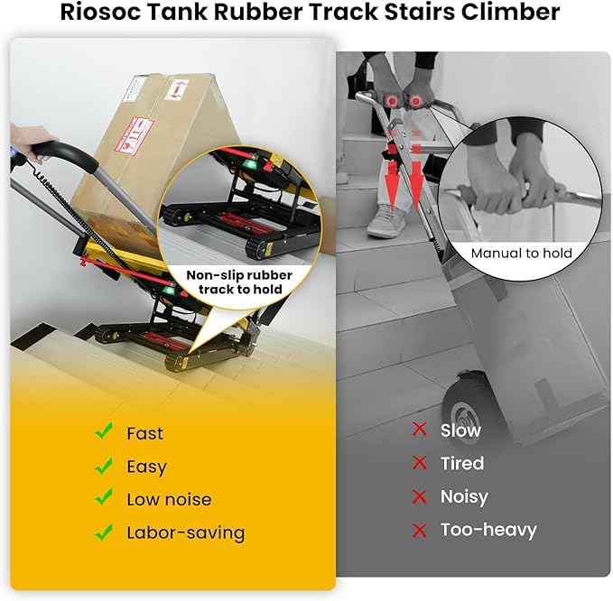 Electric Stair Climbing Dolly, Heavy Duty, Powered Stair Climber Dolly Cart - Image 2