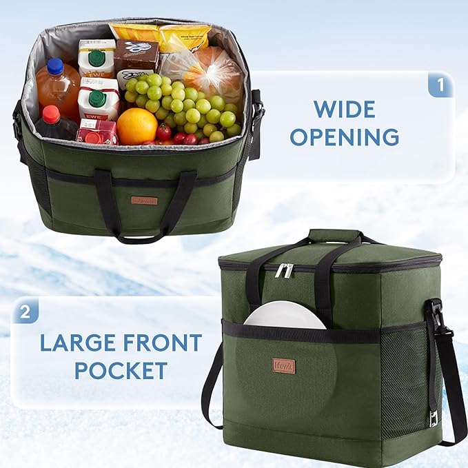 Lifewit Cooler Bag 30/50/60 Cans Collapsible and Insulated Large Lunch Bag - Image 5