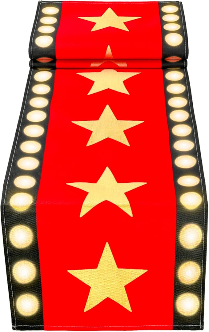 13 x 72 Inch Movie Night Table Runner by WHQXFDZ