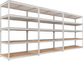 HOMEDANT 5 Tier Storage Shelves Adjustable Laminated Boltless Garage Metal by TheBestOrganizingSolution