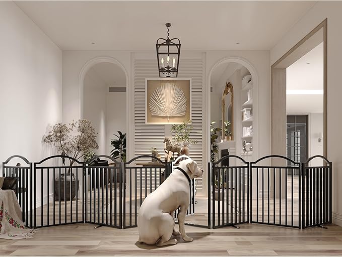 BHG Metal No-Assembly Freestanding Dog Gate - Image 2