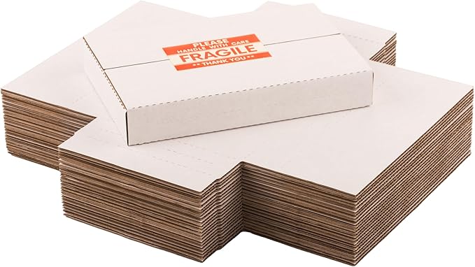 9x6x1.3 inch Shipping Boxes, Easy-Fold Multi-Depth DVD Mailer Box - Image 3