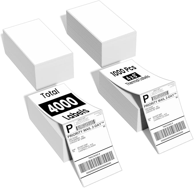 Phomemo 4x6 Shipping Labels, Compatible by Phomemo