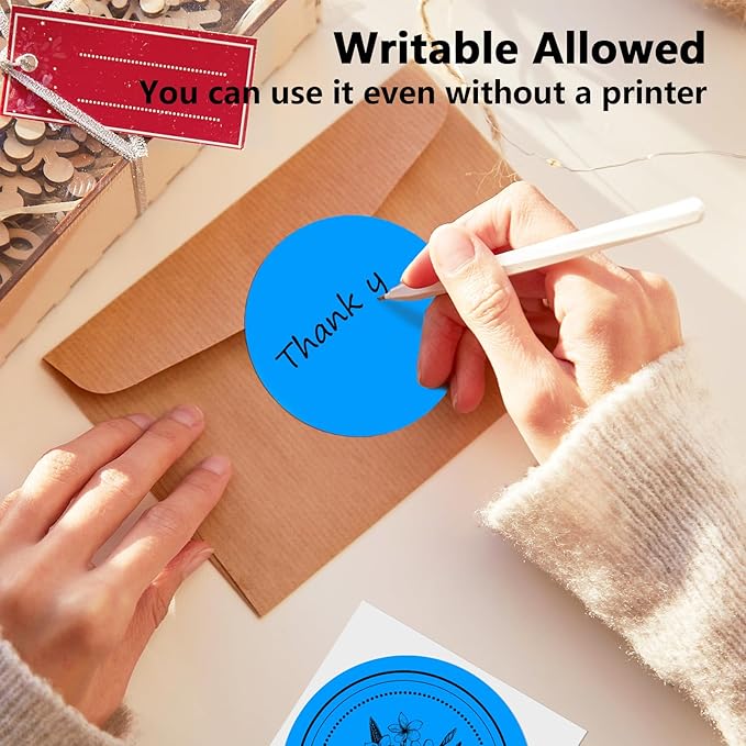 3 X 3 Inch Round Thermal Labels Circle Color Coding Labels Printable Waterproof - Image 5