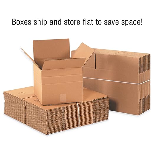 Aviditi Shipping Boxes Multi-Depth 12"L x 9"W x 6"H, Moving and Storage - Image 5