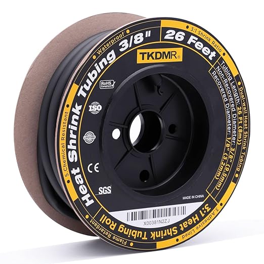 TKDMR 26 Ft 3/8" Heat Shrink Tubing by TKDMR