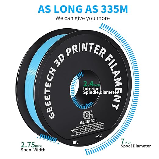 Geeetech 1.75mm PLA 3D Printer Filament, 1kg Spool, Upgrade Tidy Winding - Image 4