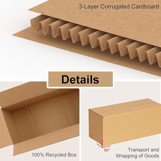 EdenseeLake 40 Pack 11x6x6 inches Shipping Boxes Small Cardboard Boxes - Image 6