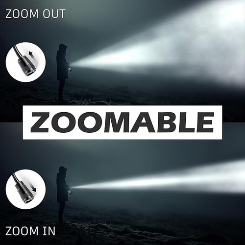 2 Pack LED Work Light, 500 Lumen Gooseneck Magnetic Light, Zoomable Flexible - Image 2