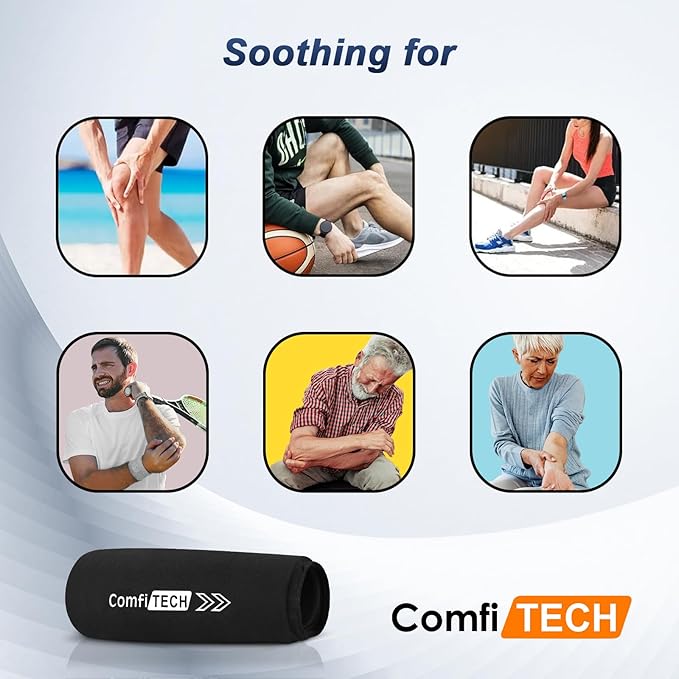 ComfiTECH Elbow Knee Ice Pack Wrap Sleeve, Flexible Ice Sleeve - Image 2