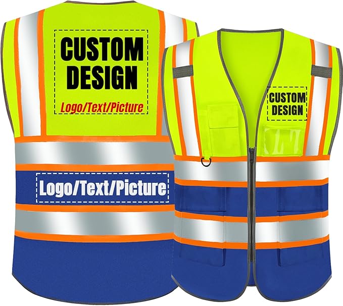 BeautyWill Custom Logo Safety Vest Class2 High Visibility Reflective Vest by BeautyWill