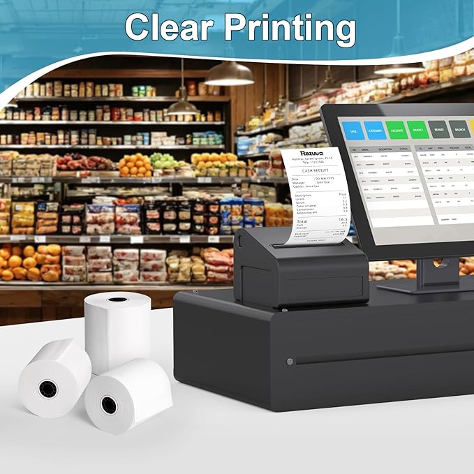 3 1/8 x 230 Thermal Paper Rolls, BPA BPS Phenol Free - Image 7