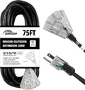 3-Outlets Indoor Outdoor Extension Cord Weatherproof by HONDERSON