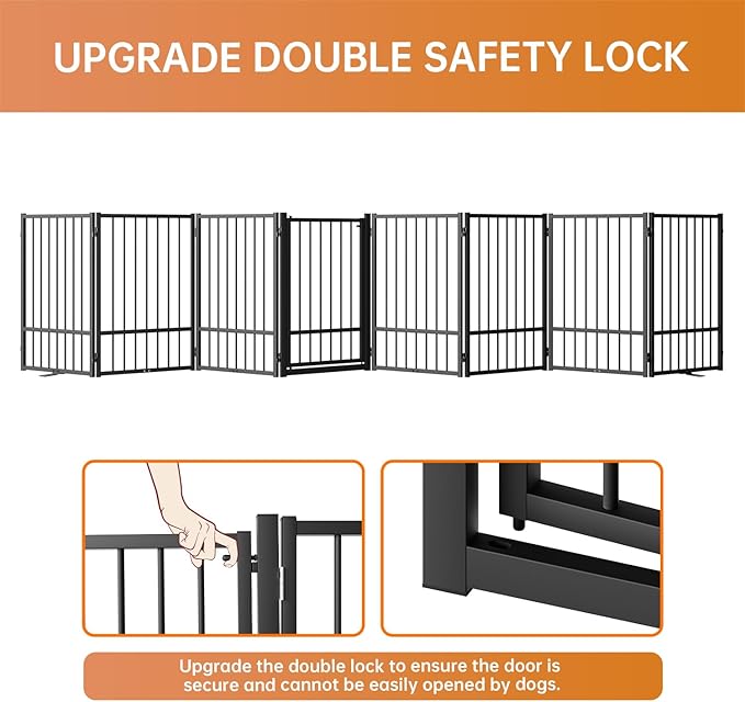 Full Metal Freestanding Dog Gate - Image 4
