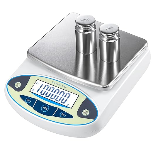 Lab Scale 6000gx0.01g Analytical Balance, 0.01g High Precision Electronic by Toemics