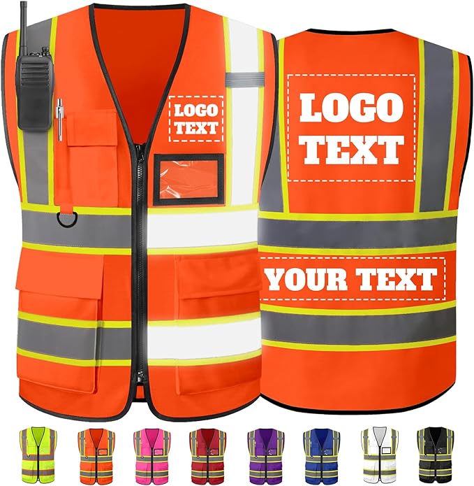 Custom Safety Vest High Visibility Reflective Vests by Unknown