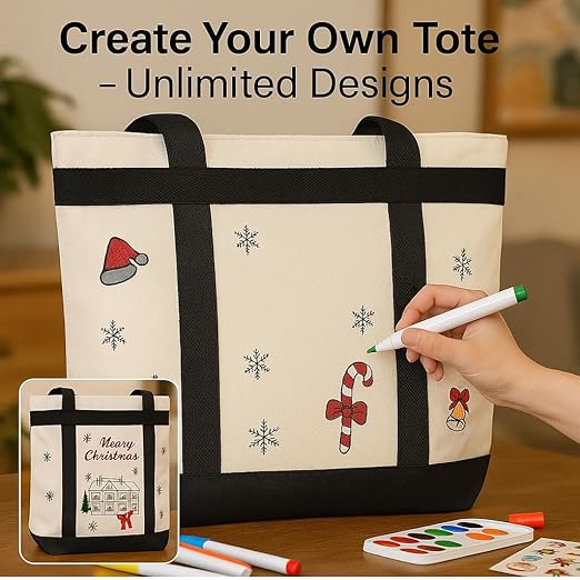 Insulated Cooler Bag, Tote Bag for Grocery Shopping, DIY Your Creative Designs - Image 2
