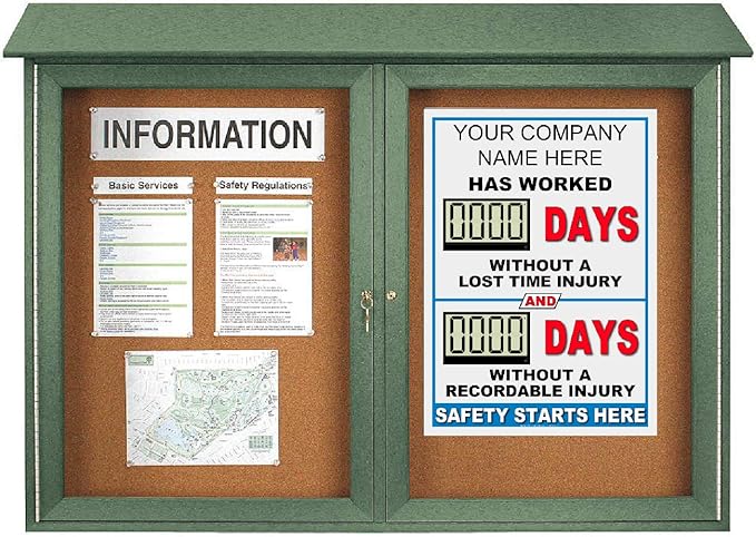 Battery Operated Custom Safety Digital Scoreboard 20" × 28" | Indoor Digital - Image 5