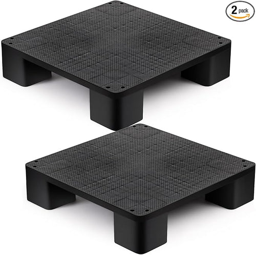 2 Pcs Plastic Pallet for Basement Storage Easy Stack Lightweight Floor Pallet by Vercraft
