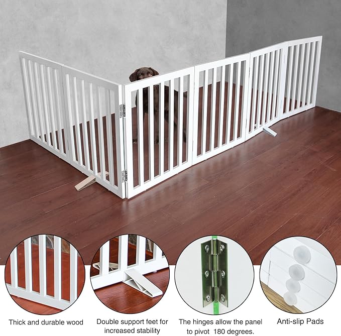 ZJSF Freestanding Indoor Dog Gate - Image 4