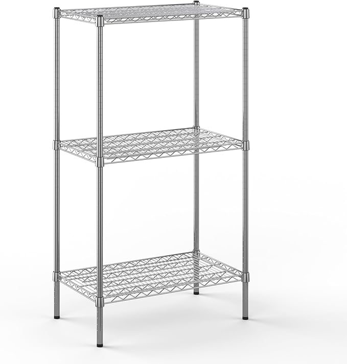 18" Deep x 30" Wide x 54" Height Wire Shelving Kit | 3-Tier | NSF Commercial by Regal+Altair