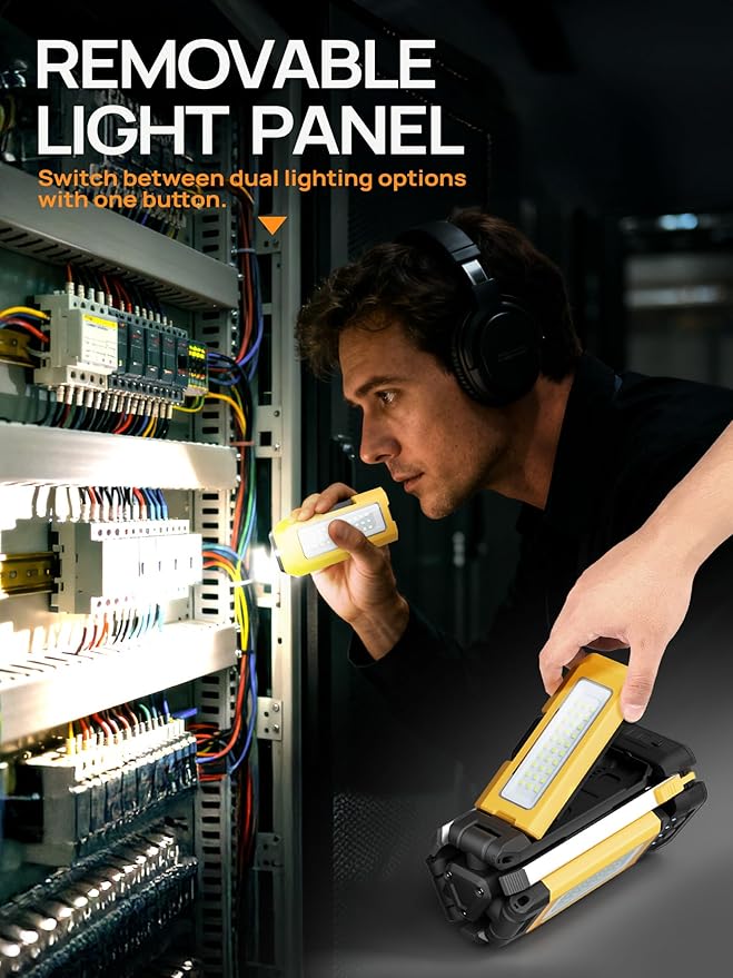 10000mAh Rechargeable LED Work Light - Image 5