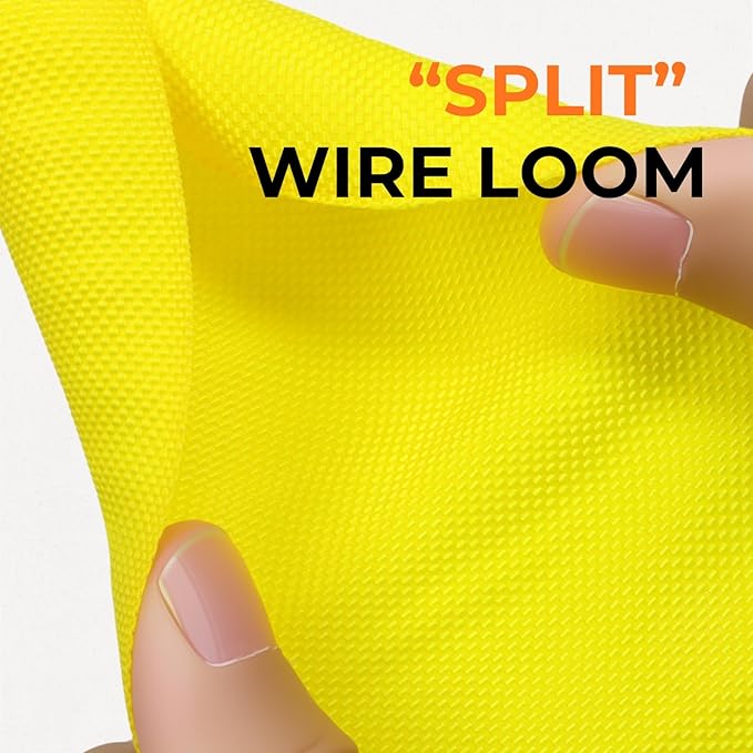 1 inch Split Braided Cable Management Sleeve - Image 3