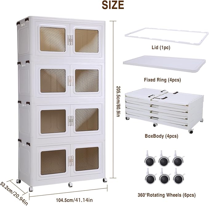 1200Qt Extra Large Stackable Storage Bin - 300Gal Heavy-Duty Plastic - Image 2