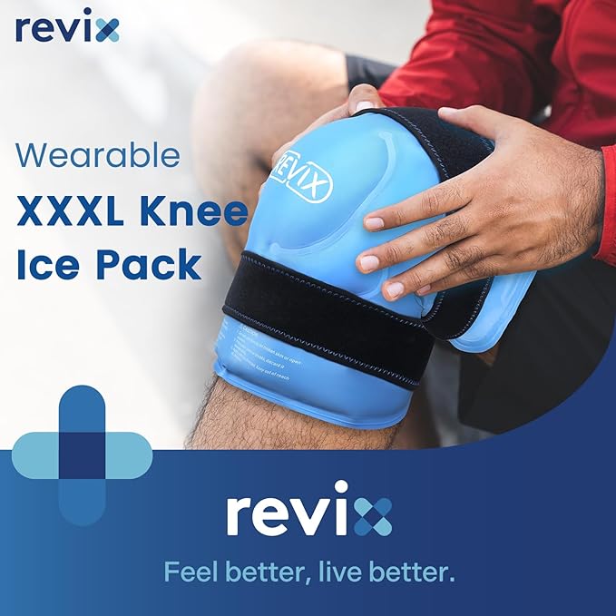REVIX 20‘’ XXXL Knee Ice Pack Wrap Around Entire Knee, Extra Large Ice Pack - Image 2