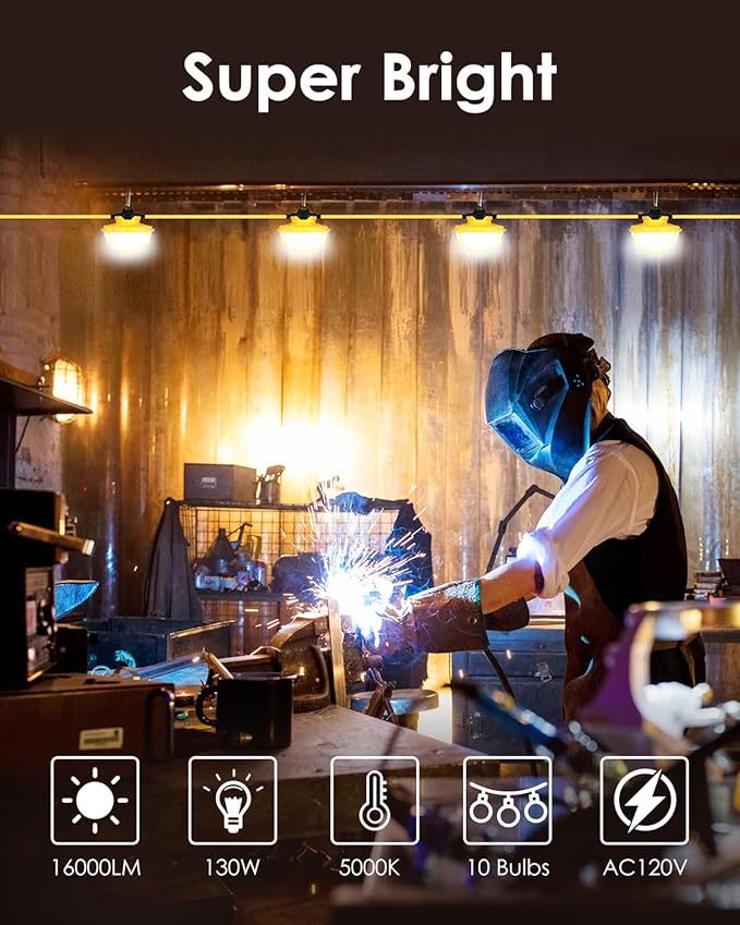 100FT LED Construction String Lights - Image 2