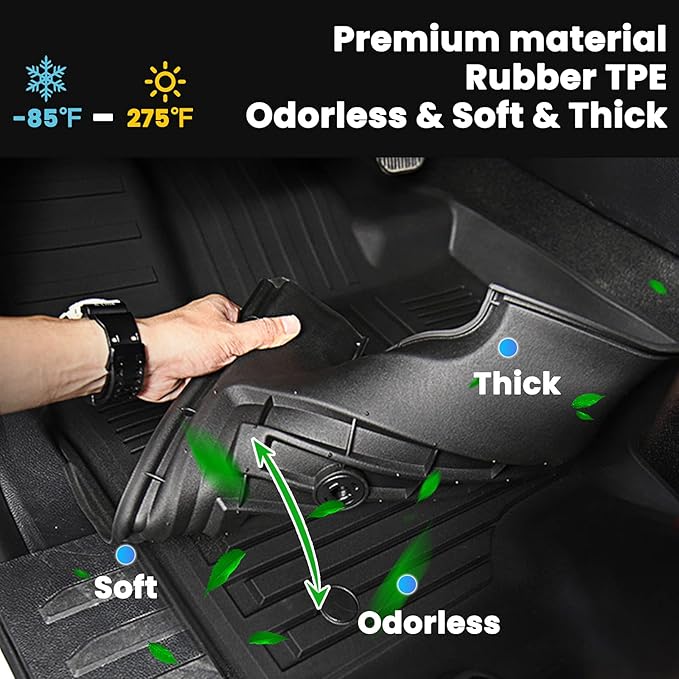 All Weather Floor Mats Fit for Chevrolet Chevy Trailblazer AWD 2021-2025 2026 - Image 3