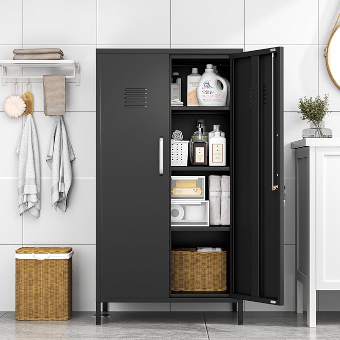 Metal Locker Cabinet, Vertical Steel Storage Cabinet - Image 2