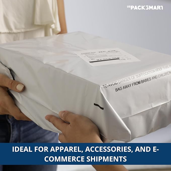 White Plastic Poly Mailers 24"x24" | Shipping Bags - Image 8