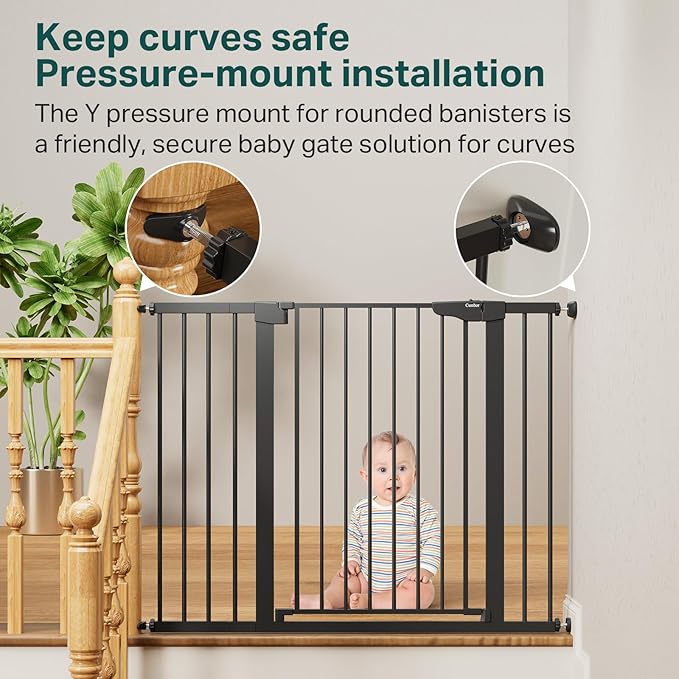 Cumbor 36" Extra Tall Baby Gate - Image 7