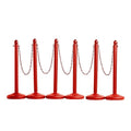 Montour Line Plastic Stanchion Red 2.5 Inch Diameter by Crowd+Control+Warehouse
