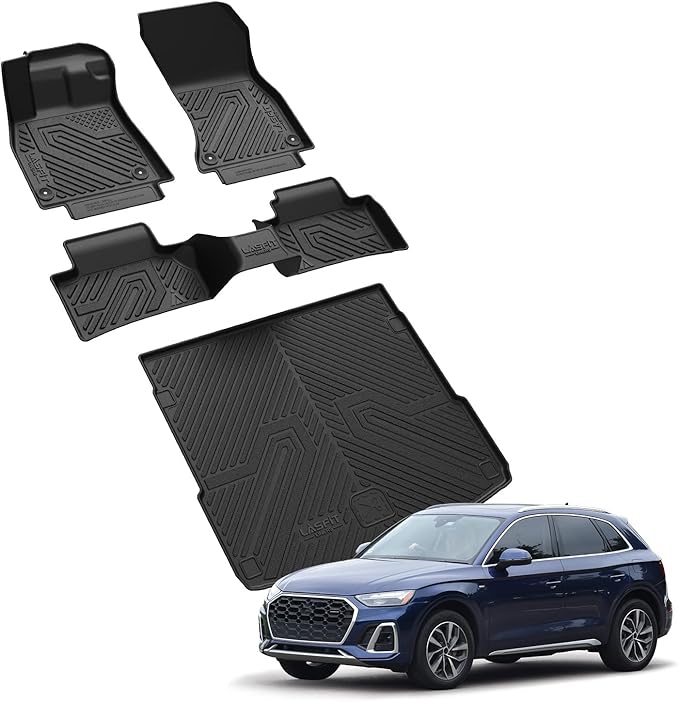 LASFIT Floor Mats & Cargo Mat for Audi Q5/SQ5 2018-2025, TPE All Weather - Image 9