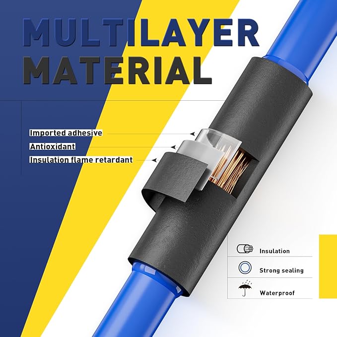 haisstronica 3:1 Heat Shrink Tubing, Shrink Ratio Adhesive Lined Marine Grade - Image 5