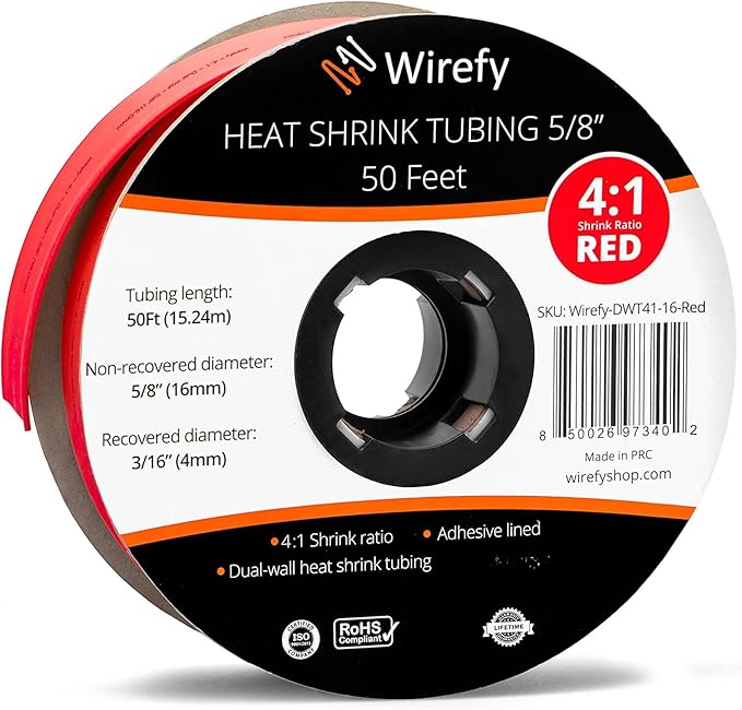 Wirefy 5/8" Heat Shrink Tubing by Wirefy