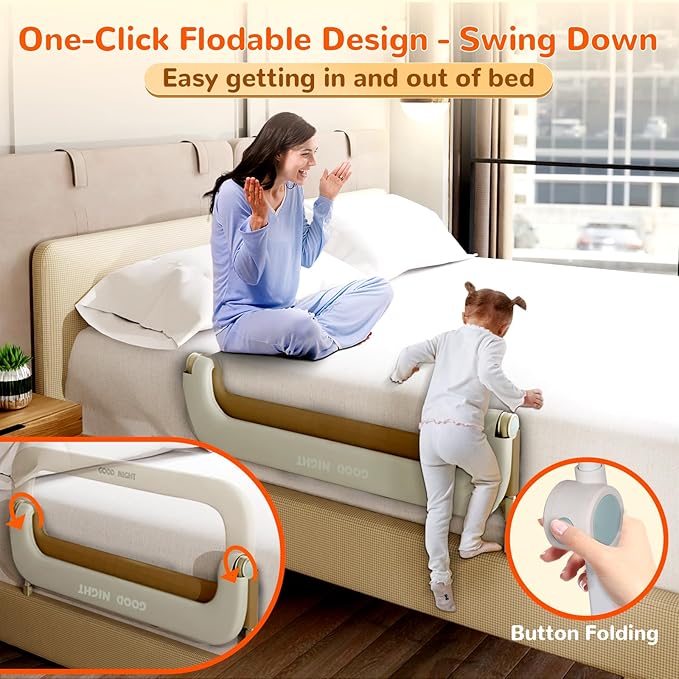 Bed Guard Rail for Toddlers - Image 2