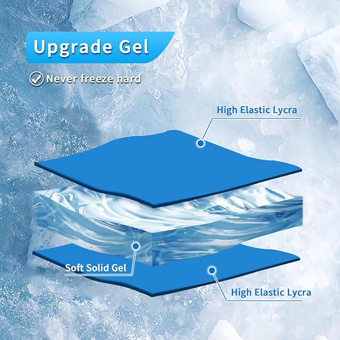 Foot Ankle Ice Pack Wrap for Swelling, Reusable Gel Ice Pack for Sprained Ankle - Image 6