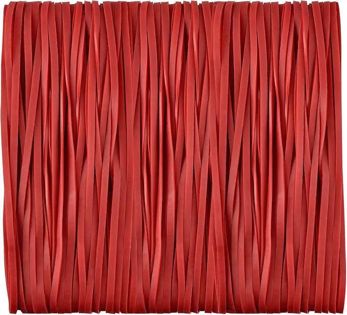 Large Heavy Duty Latex Rubber Bands 12 Inches Trash Can Bands Strong Elastic by MOTOTO