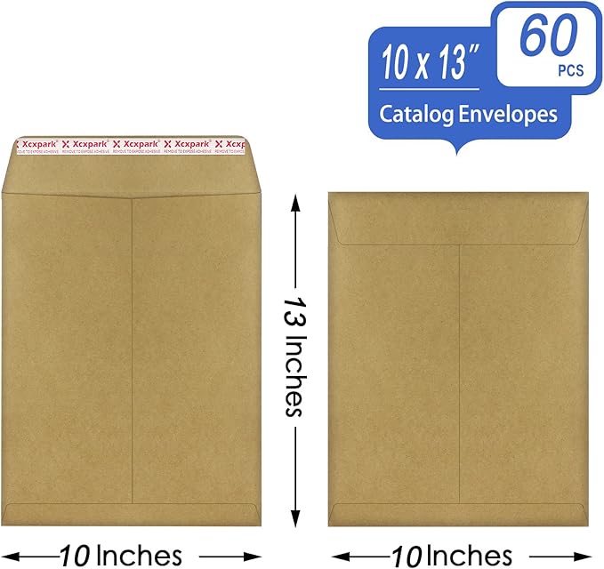 60 PCS 10x13 inches Security Catalog Envelopes Printable Self Seal Envelopes - Image 2