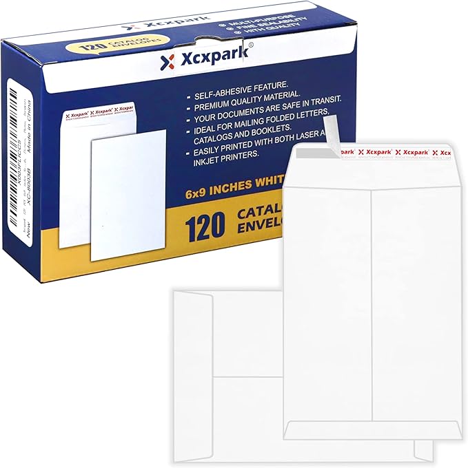 120 PCS 6x9 inches Security Catalog Envelopes Printable Self Seal Envelopes by Xxcxpark
