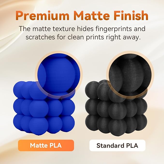 FLASHFORGE PLA Filament 1.75mm +/- 0.02mm, Matte Blue 3D Printer Filament 1kg - Image 4