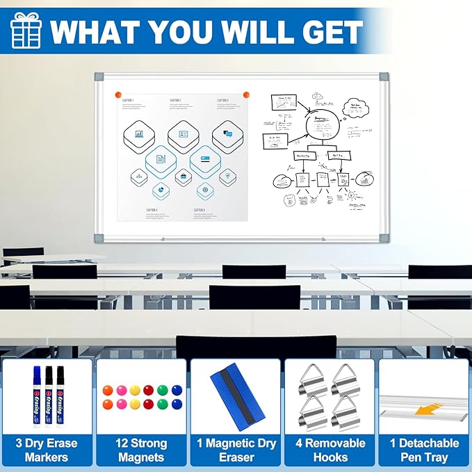 White Board Dry Erase Whiteboard - Image 4
