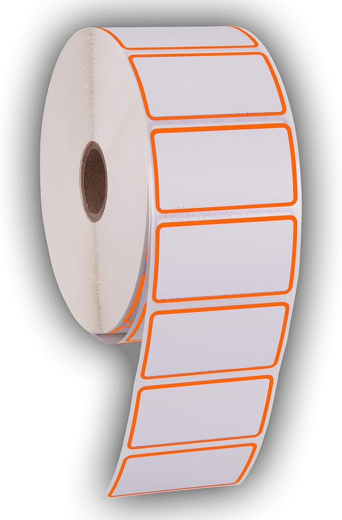 2.25" X 1.25" Direct Thermal Perforated Stickers Labels by KENCO